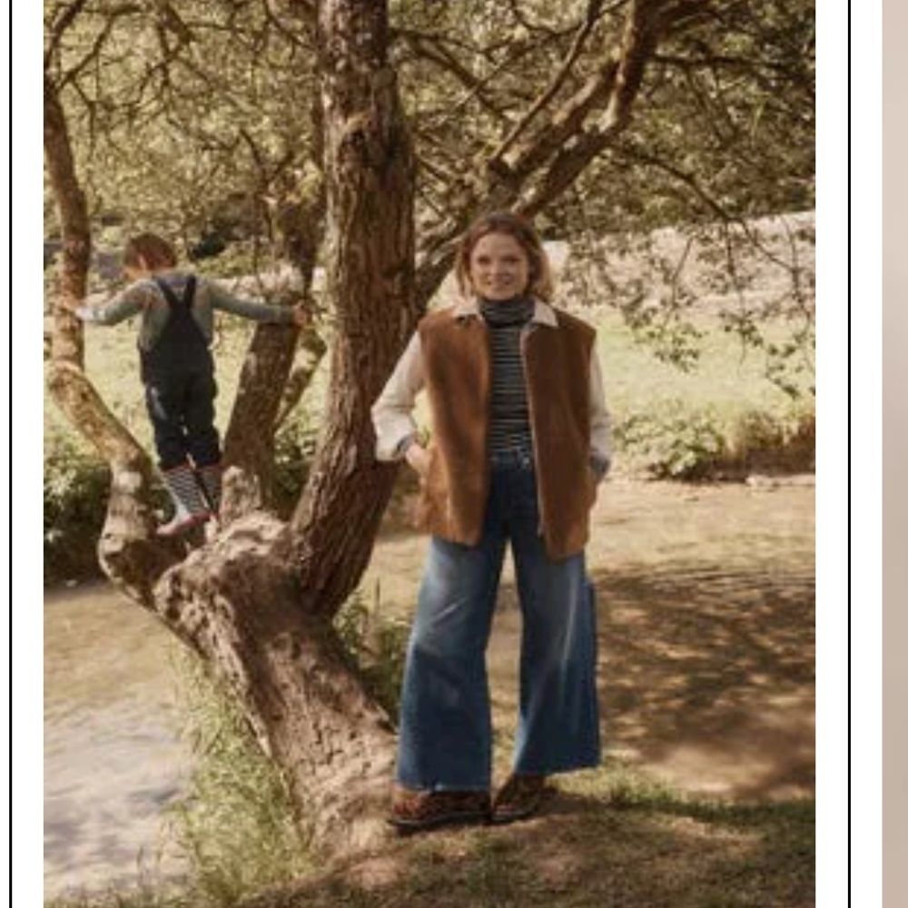 BODEN Teddy Gilet (fuzzy vest), Sz 2 - Picture 3 of 7